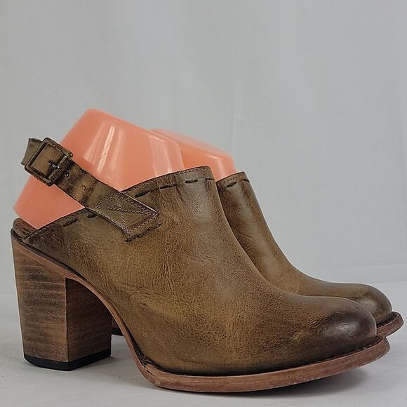 Freebird by Steven Shoes - Freebird By Steven Gold Brown Leather Women's Ankle Boots